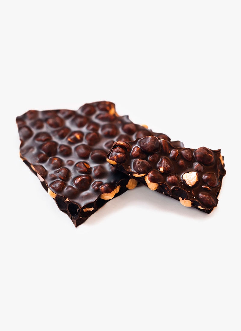 Schokobruch Haselnuss mit Edelbitterschokolade
