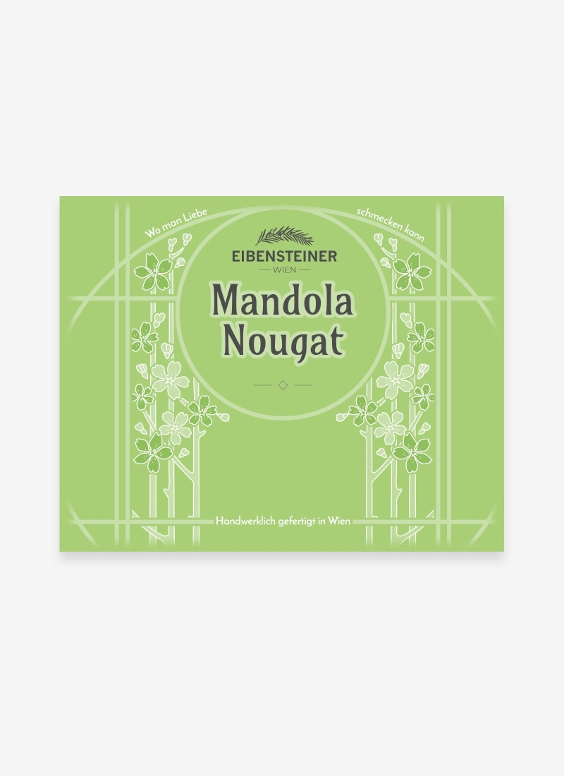 Mandola Nougat Schachtel, grün