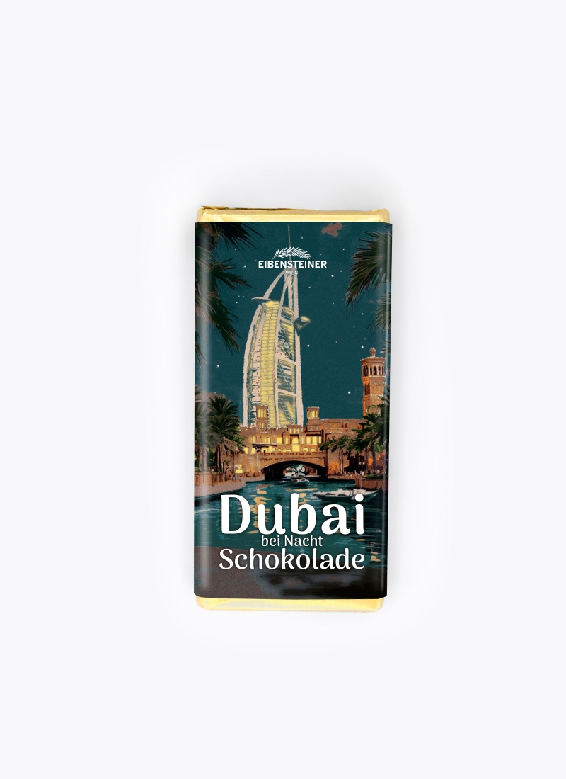 Dubai bei Nacht Schokolade