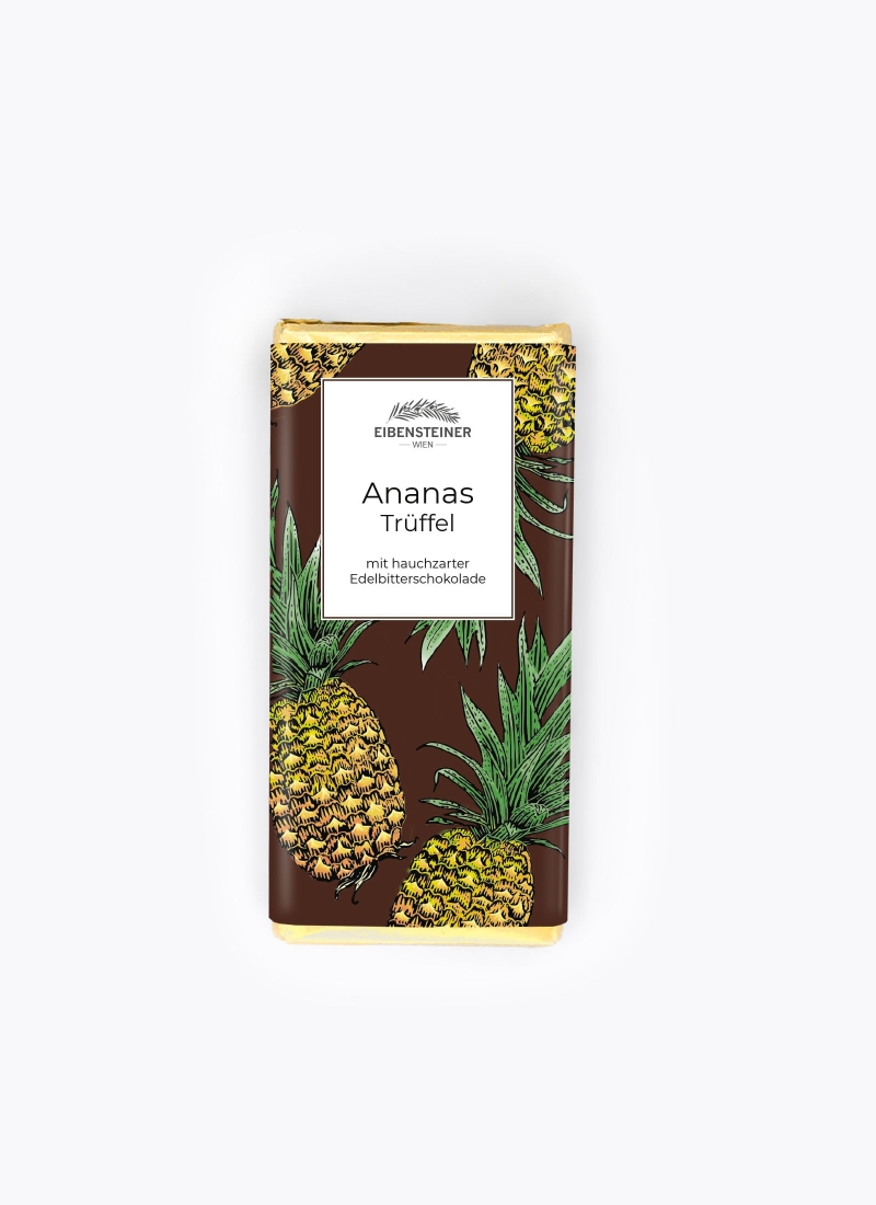 Ananas Trüffel in Edelbitterschokolade