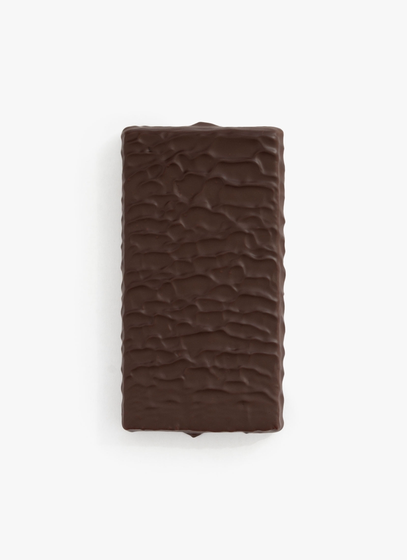 Gefüllte Schokoladetafel mit Himbeer Trüffel Füllung, ohne Verpackung