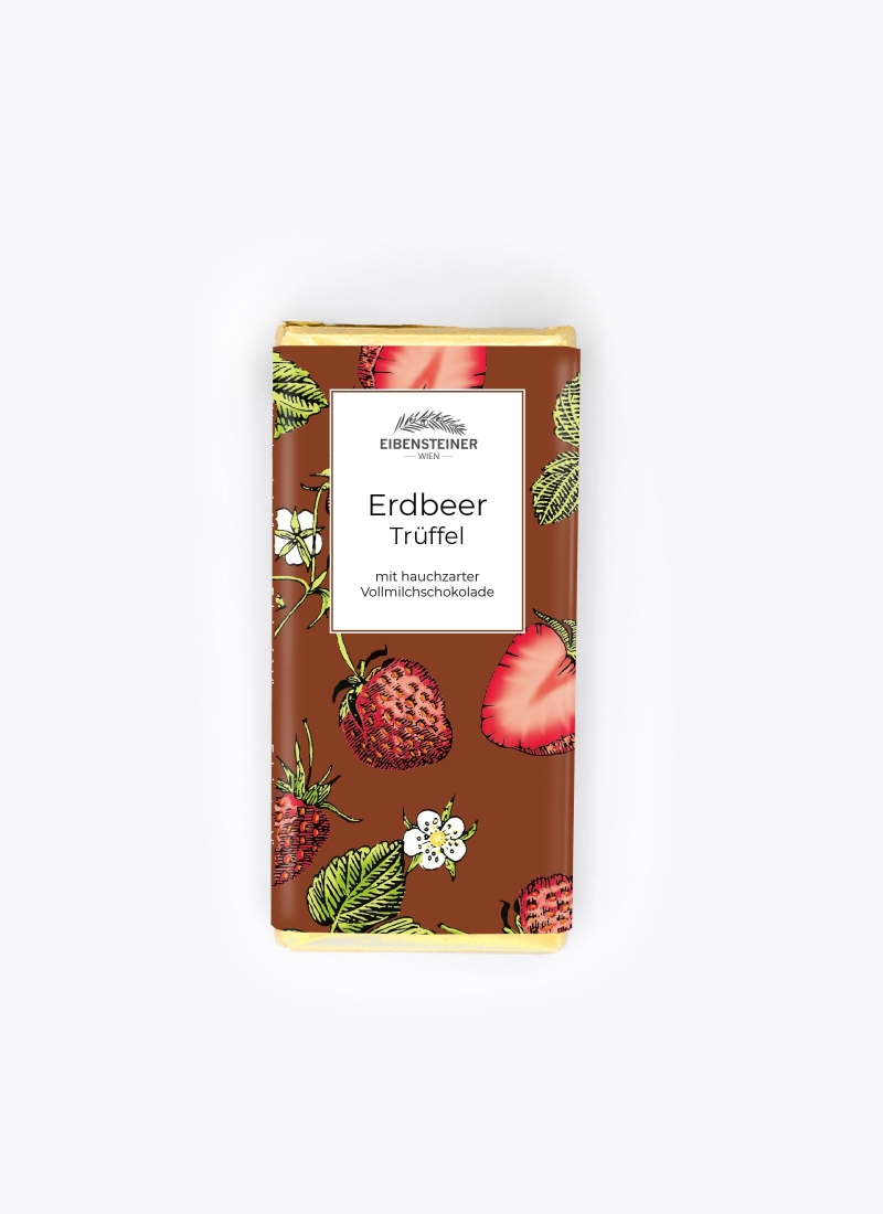 Erdbeer Trüffel (in Milchschokolade 33,8% getunkt)
