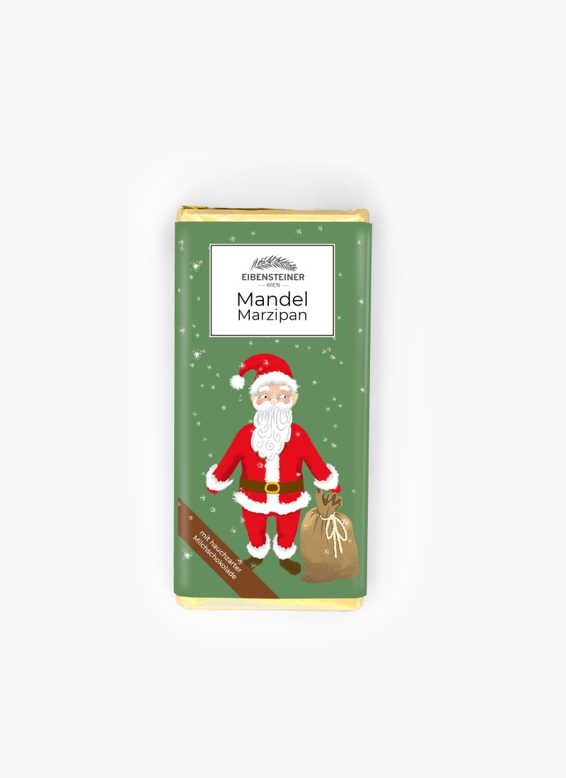 Tafelgefüllt Marzipan milch, Weihnachtsmann 